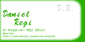 daniel regi business card