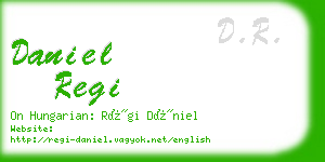 daniel regi business card